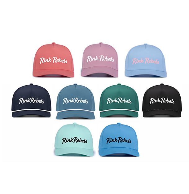 Rink Rebels caps in multiple colours