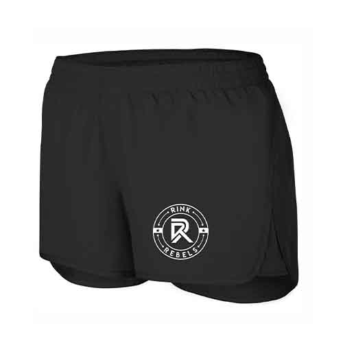 Black Rink Rebels athletic shorts